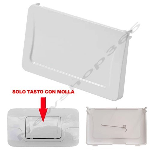Tasto con molla per placca - con,