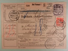 All. Bes. Auslandspaketkarte