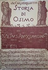 1957-C.GRILLANTINI-STORIA DI OSIMO-ANCONA-MARCHE-STORIA LOCALE MARCHIGIANA-1°ED.
