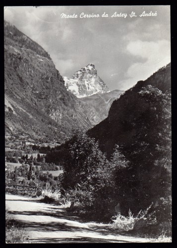 Aosta cartolina monte cervino - aosta,
