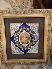 Antico quadro collage sacro