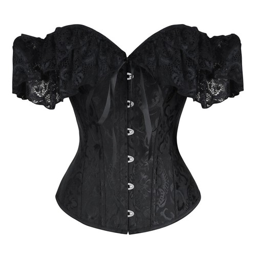 Corsetto nero arabeschi spalle - arabeschi,