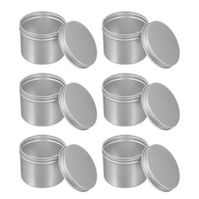 6 Pezzi Barattolo Vuoto per Trucco in Alluminio, Contenitore per Cosmetici da Viaggio Trucco (100 ml)