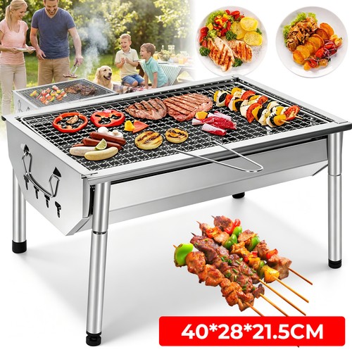 Barbecue carbone acciaio - a,