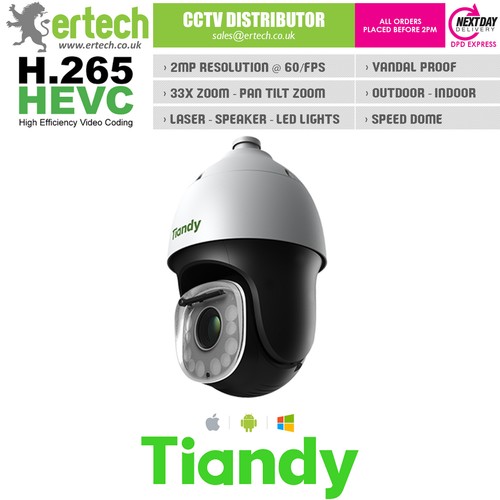 Telecamera tiandy ptz 265 - ptz, h.265