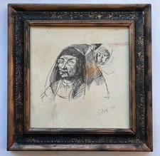 Bernardino Palazzi, Ritratto a penna, 1980