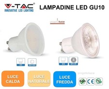 LAMPADINA FARETTO LED GU10 4,5W 6W 7,5W 10W  V-TAC SPOT GU10  FARO