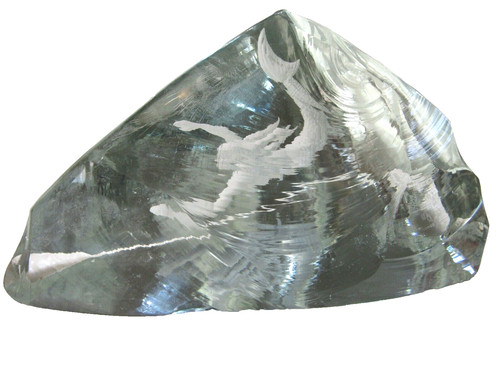 Fermacarte sirena cristallo - a,