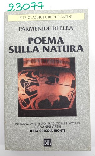 Parmenide elea poema sulla - parmenide,