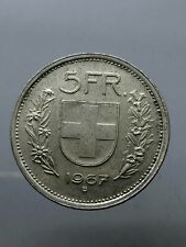 EUROPA - SVIZZERA 5  Francs Franchi 1967  ag.