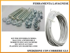 Kit cavo 20 mt, morsetti e