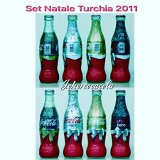 Coca-Cola set Natale 2011 Turchia 4 bottiglie 