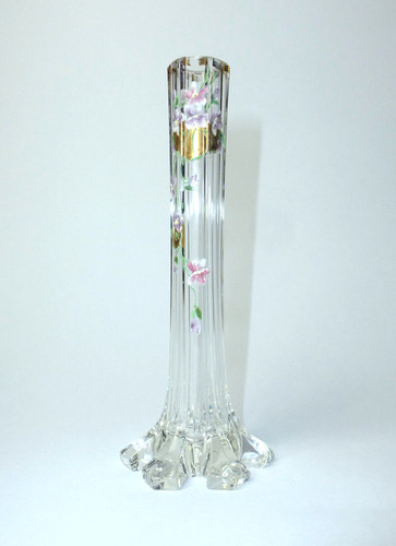 Vaso vetro con pittura a - di,