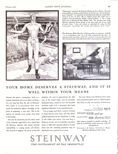 Steinway piano 1930 rivista - steinway,