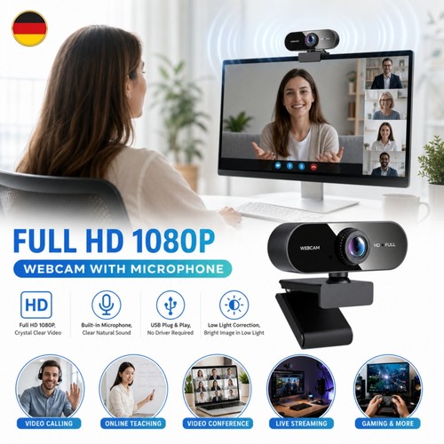 Webcam camera 1080p usb - webcam,