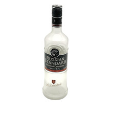 Empty russian standard vodka - russian,