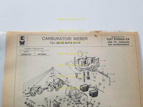 Weber carburatore dhta - weber,