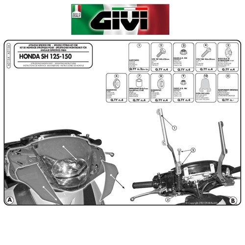 Attacchi a315a per parabrezza - attacchi,