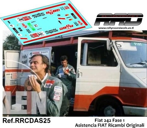 Decal calca fiat 242 - decal/calca, 1/43;