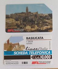  Scheda telefonica usata linee d'Italia Basilicata I Sassi di Matera come foto