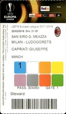 Biglietto stadio UEFA Europa