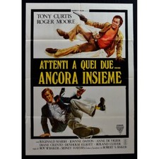 manifesto ATTENTI A QUEI DUE ANCORA INSIEME tony curtis roger moore hayers A08