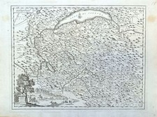 SALMON THOMAS (1648 - 1706) CARTA GEOGRAFICA DEL DUCATO DI SAVOJA acquaforte 17
