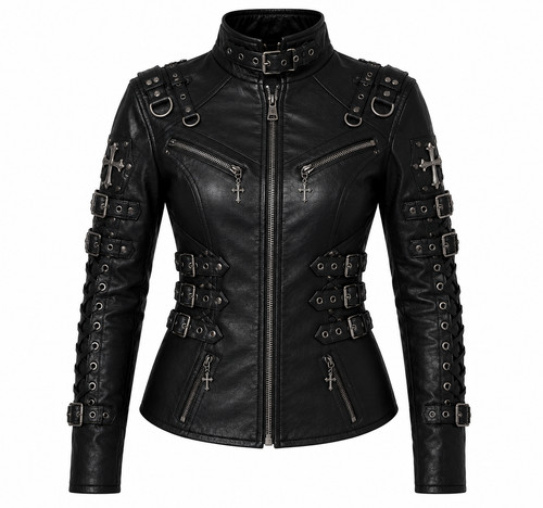 Giacca biker donna gotica