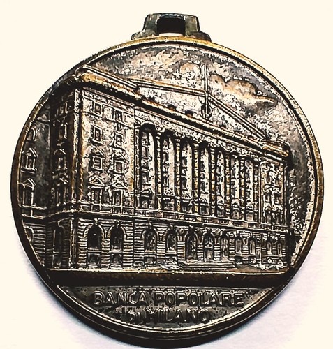 Medaglia banca popolare - banca,