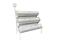 Gabbia Conigli B3-155 Plus Conigliera a 3 Piani Ingrasso