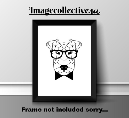 Fox terrier pet dog - terrier, stampa