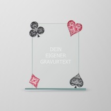 Coppe POKER coppe in vetro con