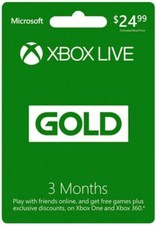 Microsoft Xbox live 3 months