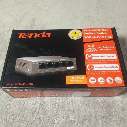 Tenda tef1105p 63w switch - tenda, tef1105p-4-63w