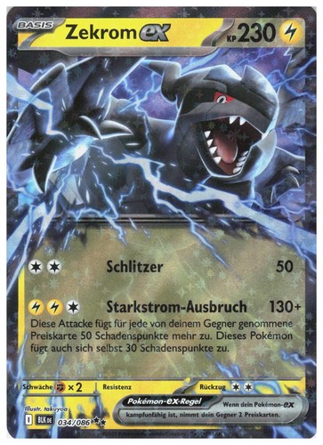 Zekrom 034 086 holo - 034/086, doppio