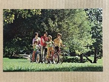 Cartolina Bicicletta Famiglia