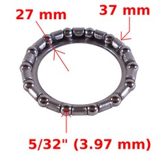 ROULEMENT CAGE A BILLE DIRECTION 1" 14 BILLES 5/32" VELO VTT BMX FIXIE ACIER