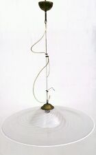 LAMPADARIO ANNI 60 / 70 ROTONDO IN VETRO SOFFIATO DISCO VOLANTE - 70 CM DIAMETRO