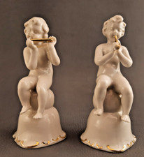VINTAGE PORCELLANA COPPIA PUTTI ANGELI SUONATORI  GINORI ? CAPODIMONTE ?