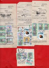 LOTTO- 10 Pz. LIRE 20000 SU MOD. 77 DELLE POSTE - STORIA POSTALE-vedi