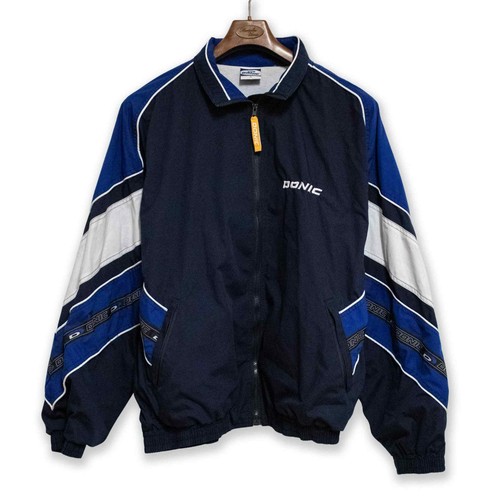 Giacca vento vintage blu - giacca,