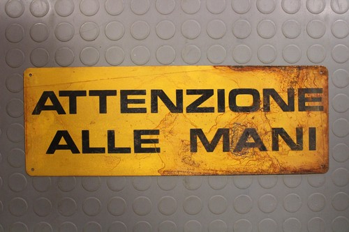 Insegna cartello industriale - cartello,