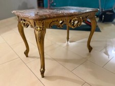 Tavolino italiano dorato con