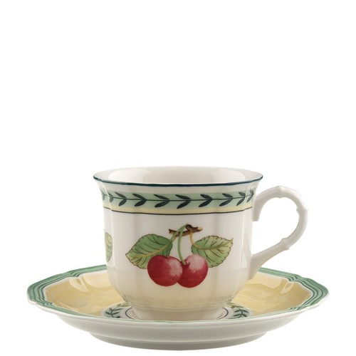 Tazza caffè grande - con, piatto
