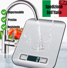 BILANCIA DIGITALE CUCINA LCD 5KG 0,1KG ACCIAIO INOX PESO PRECISO ALIMENTI CASA