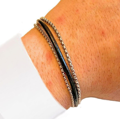 Bracciale catena acciaio - catena,