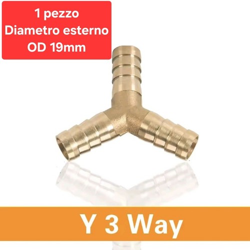 Raccordo vie y ottone - 1, 3