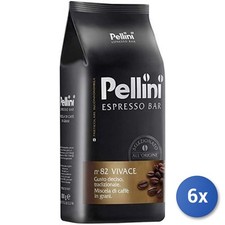 6x Multipack  Caffe Pellini N 82 Vivace Grani Kg 1