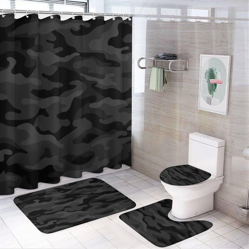 Tenda doccia mimetica nera - tenda,