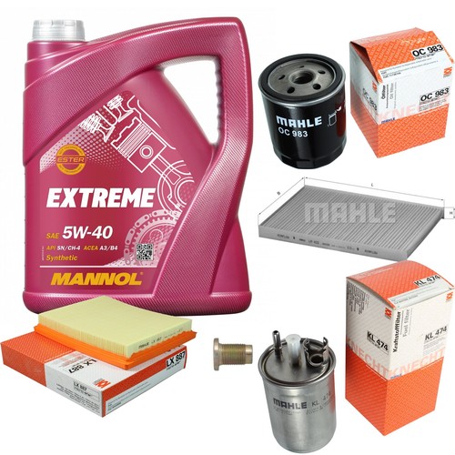 Mahle controllo set mannol - set, 5l